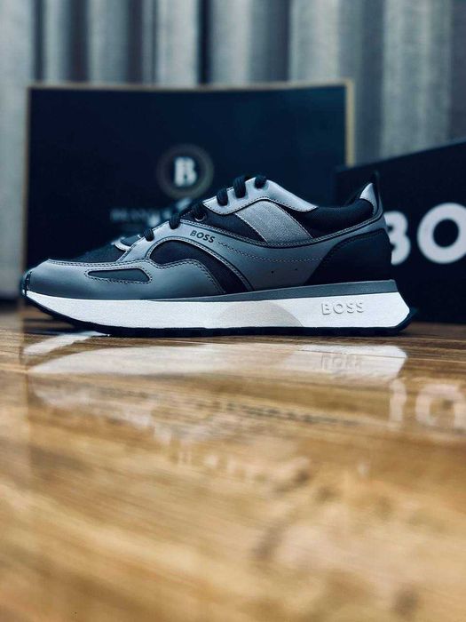 BOSS мужские кроссовки цвет серый РАЗМЕР 41,44,45