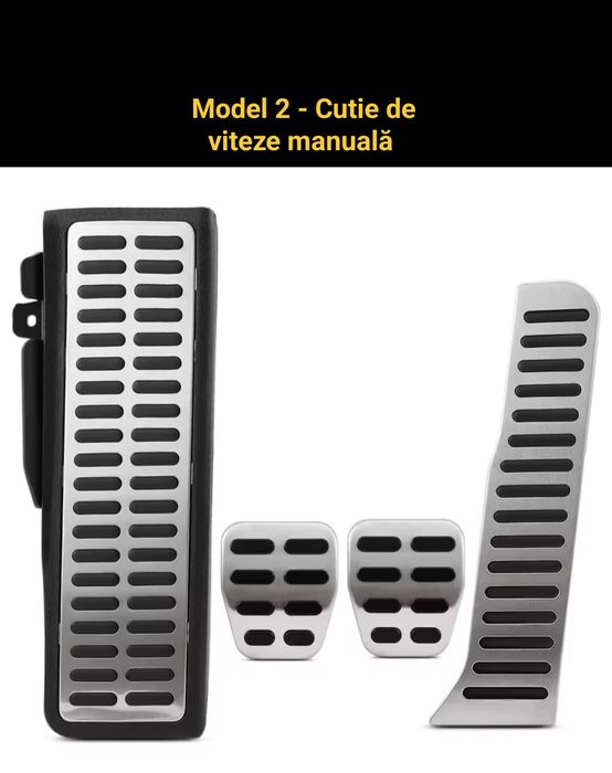 Set pedale sport inox - VW (Golf, Passat, etc) - SKODA (Octavia, etc)