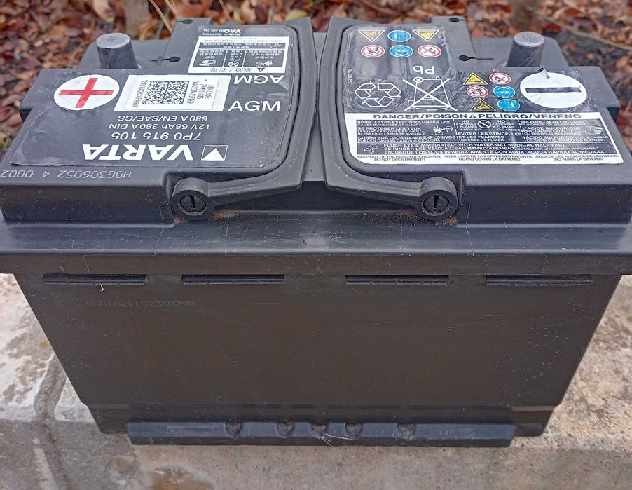 Оригинален AGM акумулатор Varta 68ah, VAG