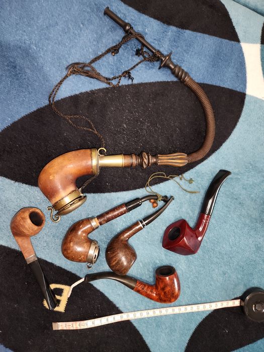 colectie 6 pipe ,pipa ,lemn exotic in iasi