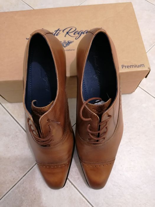 Естествена кожа нови мъжки обувки 43 номер