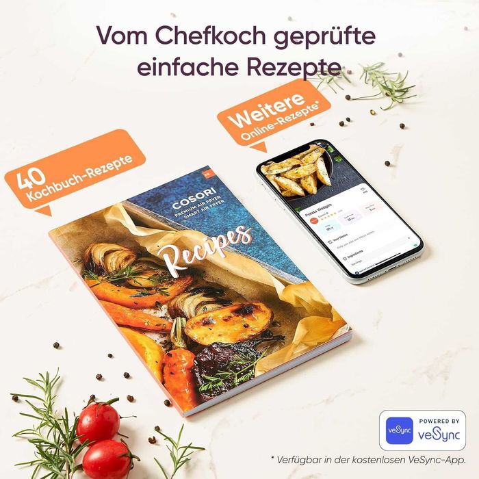 Фритюрник/Air Fryer с горещ въздух COSORI, 11 в 1  XXL  5,5 л