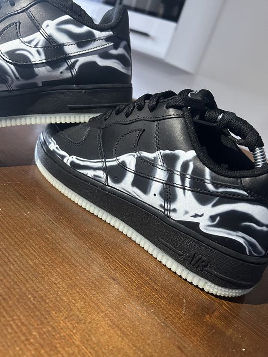 Air force 1 “halloween skeleton black”