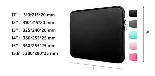 Чанта за лаптоп калъф за macbook макбук неопренов удароустойчив мек универсален Sleeve