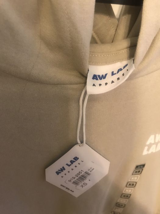 Hanorac nou AW LAB Apparel, crem