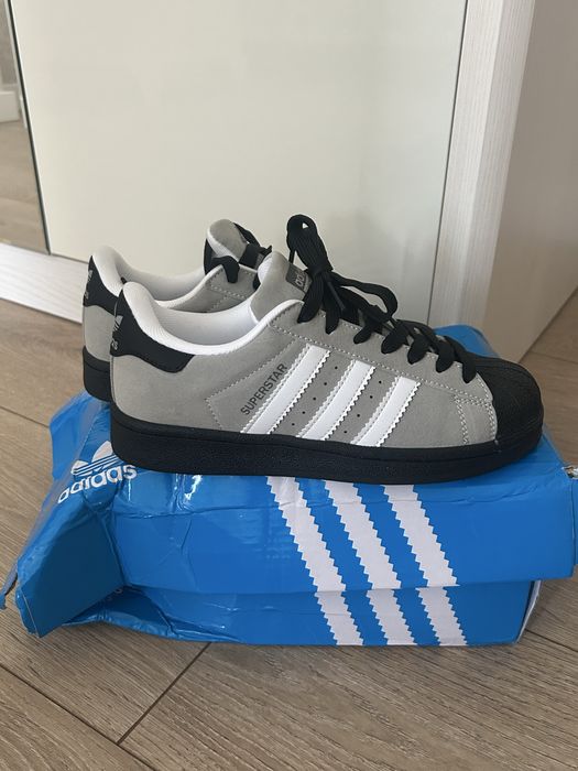 Adidas SUPERSTAR gray (кроссовки)