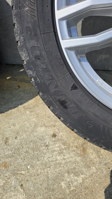 Set jante aliaj 17” ALUTEC + anvelope iarnă Run flat + senzori presiune  5×112