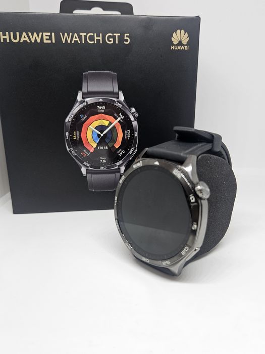 ГАРАНЦИЯ Huawei Watch GT 5 Black (Пълен комплект)