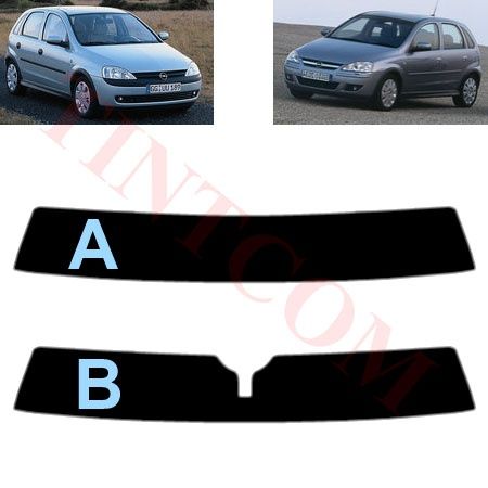 Opel Corsa C (5 врати, хечбек, 1999-2006) Фолио за тониране на стъкла