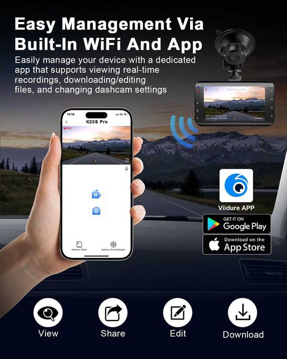 Даш камера Discovery  K20S Pro. двойна