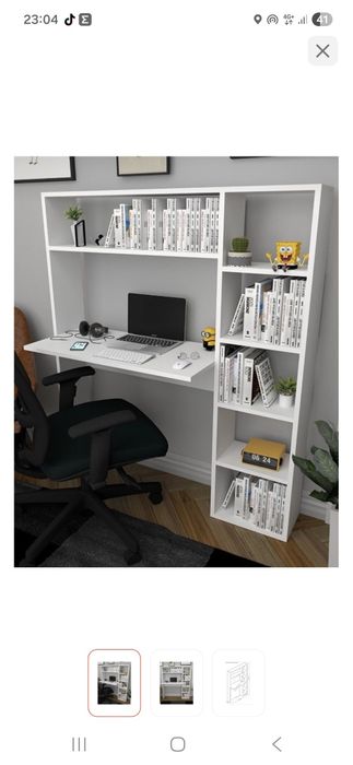 Стол письменный белого цвета как новое