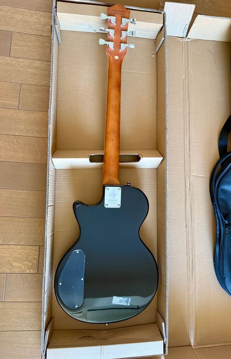 Chitara electrica single cut (tip Les Paul) Donner, Sunburst, noua - set cu husa si curea