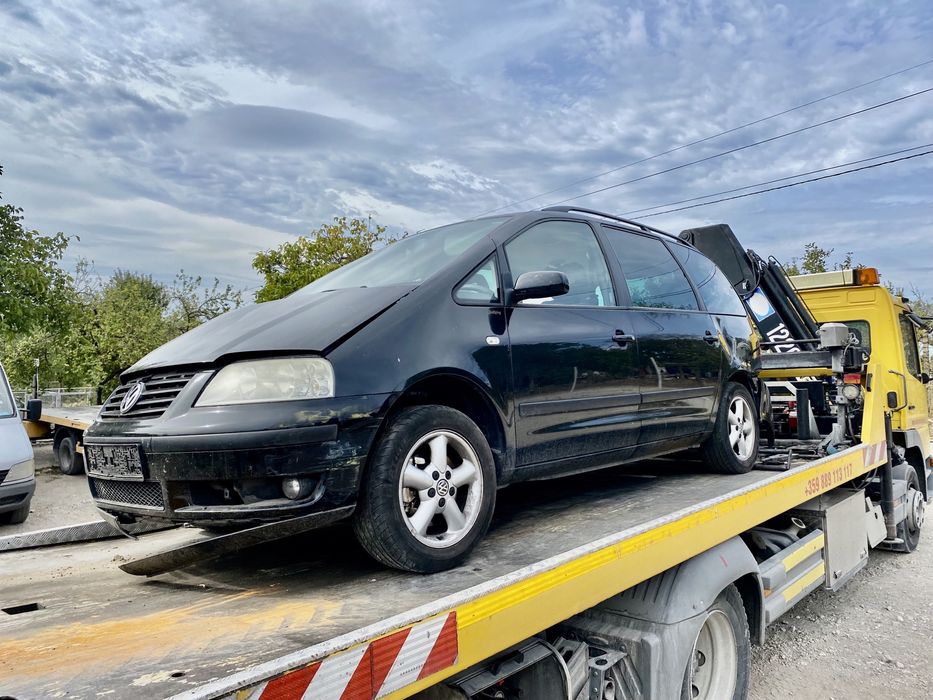 VW Sharan Двигател Скоростна кутия Фар Стъкло Полуоска Главина Врата
