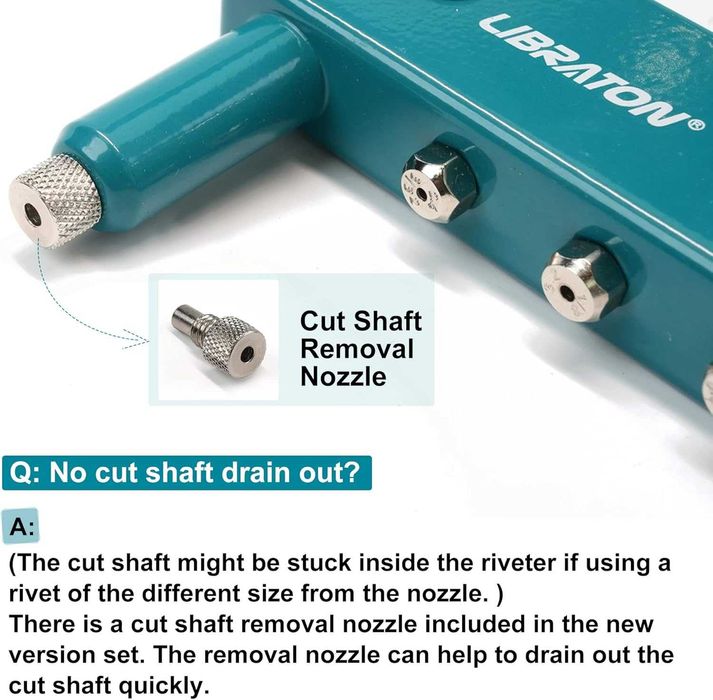 Ръчна нитачка Libraton + 80 нита и 4 свредла – професионален комплект