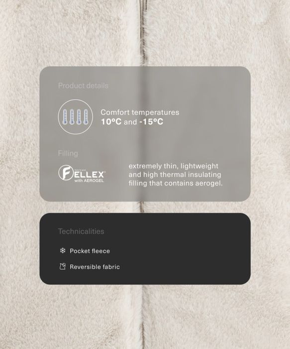 Дамско двулицево ватирано яке OYSHO FELLEX® с AEROGEL – НОВО | S