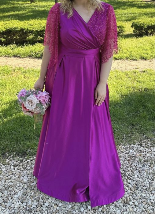 Rochie eveniment, fucsia, marime 48