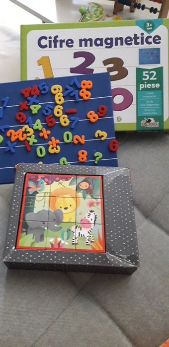 Cifre magnetice si puzzle 3D JANOD