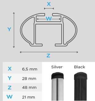 Напречни греди  MENABO TIGER XL (Багажник за кола)