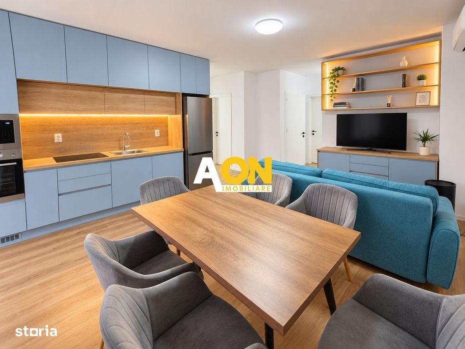 Apartament 3 camere, mobilat, utilat, 68 mp + boxă 10 mp, zona Arex