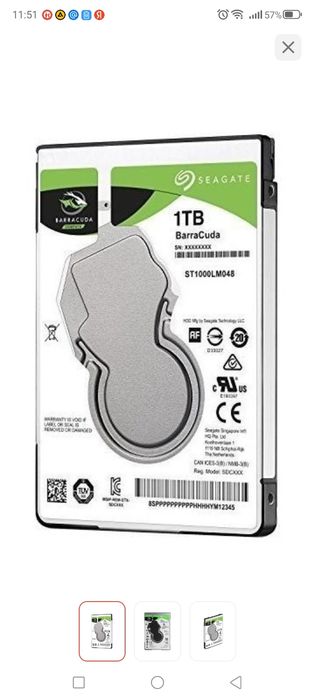 Жёсткий диск объём 1 терабайт для ноутбука