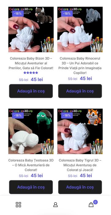 Afacere 3D completă la cheie – website + echipamente