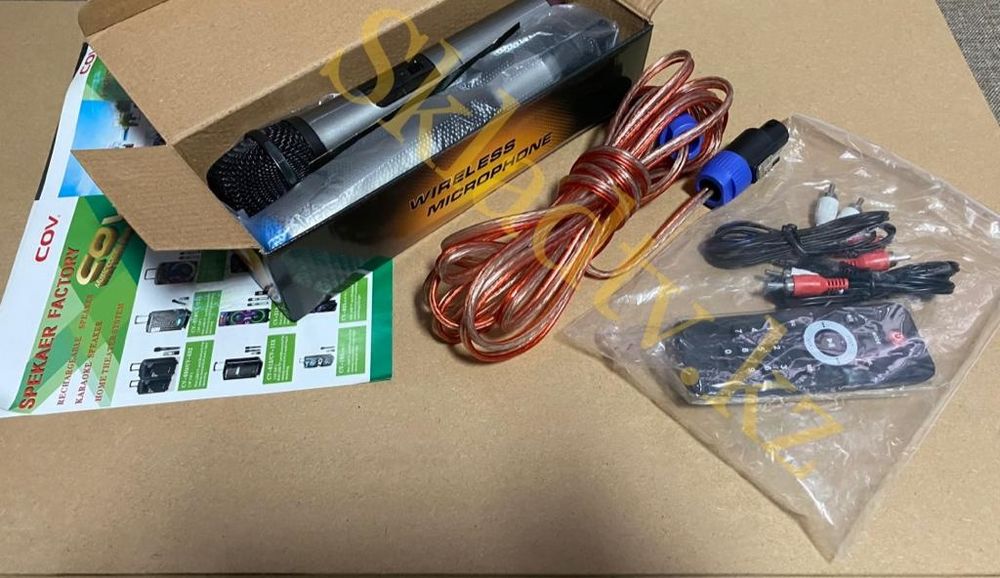 Акустическая-профессиональная AUX USB KARAOKE BLUETOOTH Колонка 400w ...
