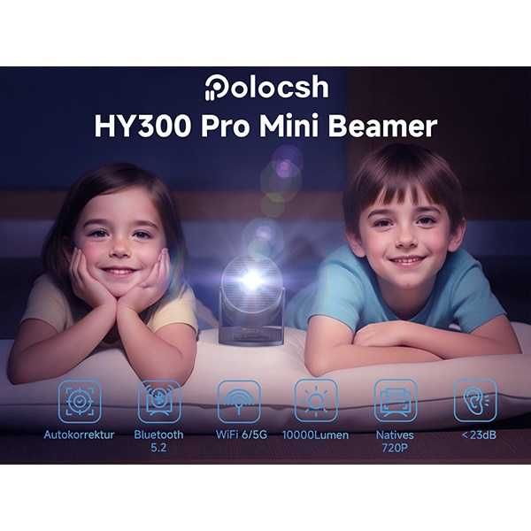 Videoproiector cu Android 11.0, Netflix,Prime,Youtube...4K,10000Lum.