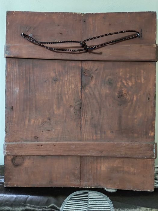 Icoană  Maica Domnului „Semnul” – sec. XIX – foiță de aur – 55x46x3 cm