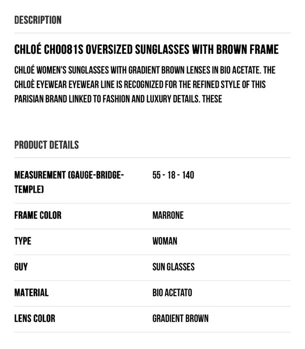 Ochelari de soare dama Chloe CH0081S