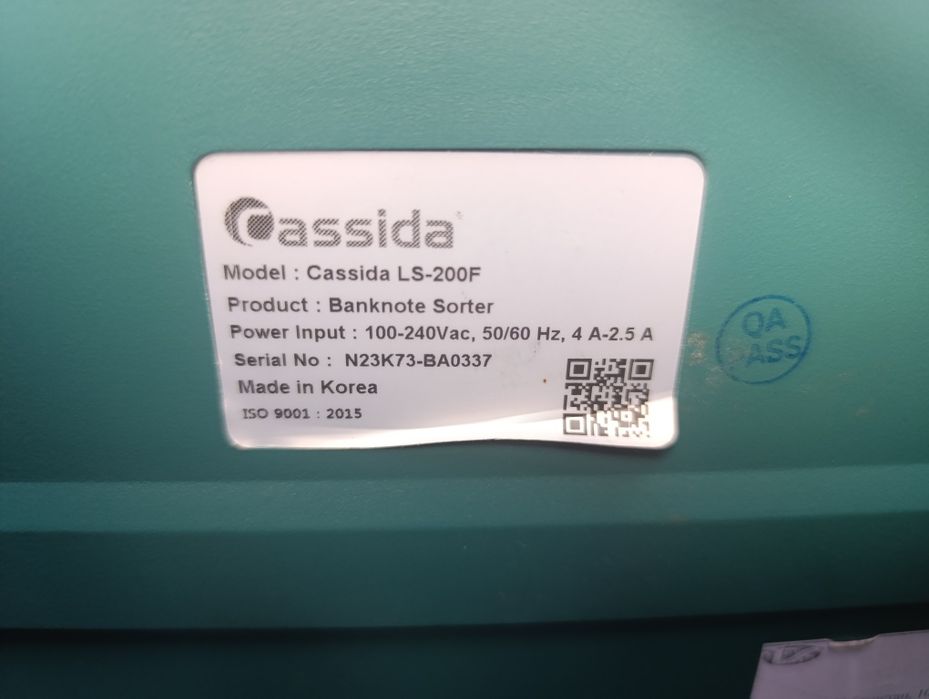 Cassida LS-200. Продам банковскую технику купюрасчетгая машина