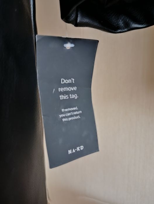 Кожаный плащ новый