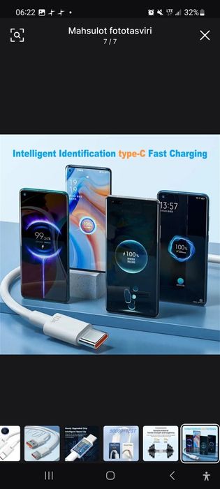 Usb kabel zaryadka 10 a