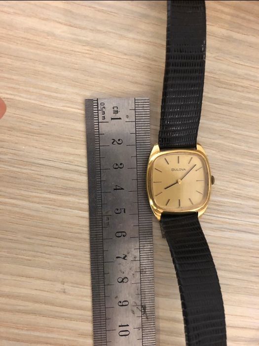 Ceas Bulova unisex barbatesc dama din aur masiv 18K automatic mecanic