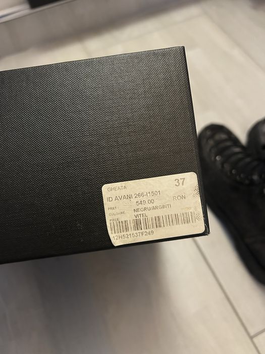 Ghete Avani argintii Musette 38