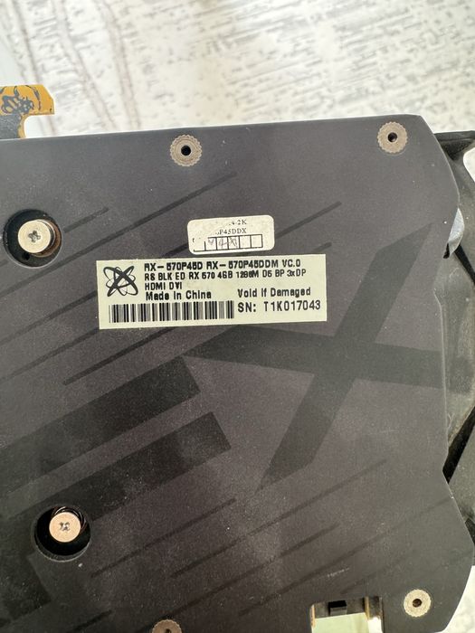 Продам видеокарту XFX RX 570 4GB (б/у)