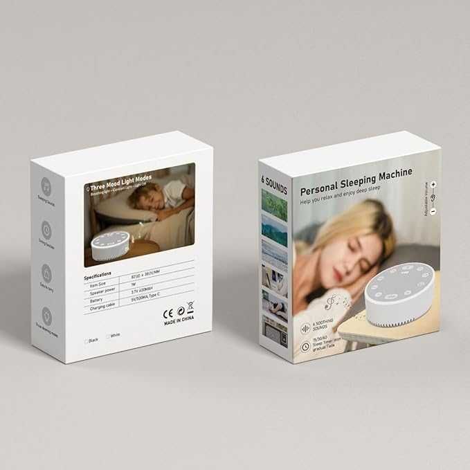 Машина за бял шум с нощна светлина с  6 звука Bogutongjin