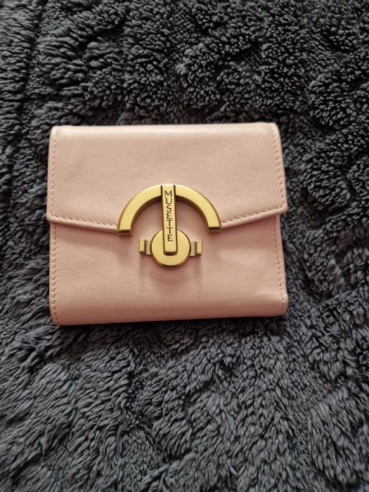 Portofel Musette piele roz pudrat