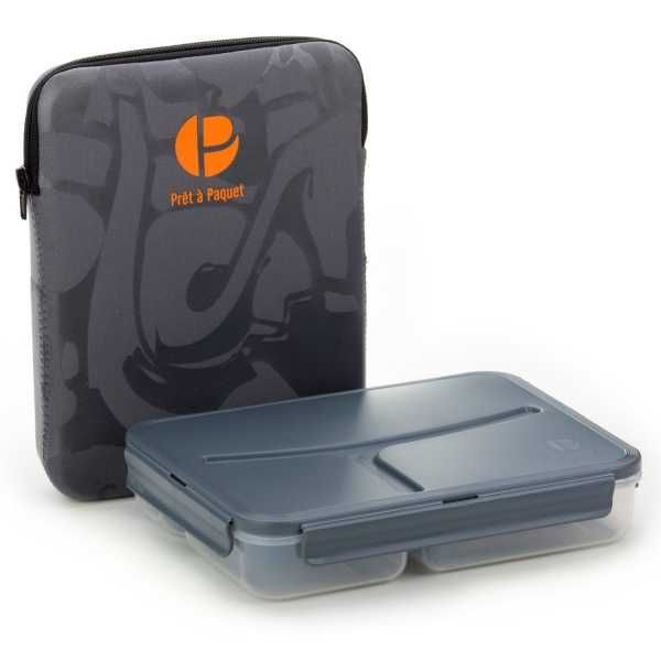 Caserola / Cutie de prânz cu husa termica Prêt à Paquet 245x 188x 53mm