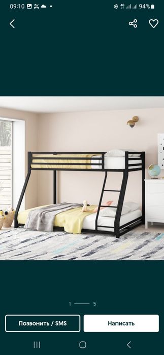 Кровать двухъярусная 2 etajli krovat (ishlab chiqaruvchi)