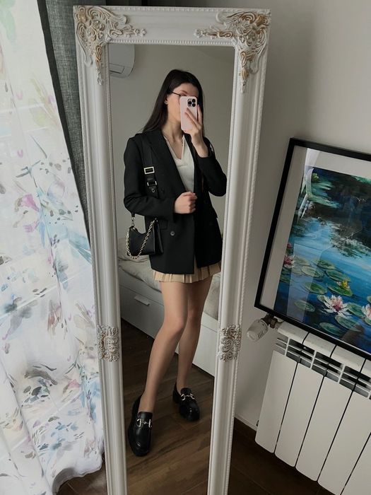 Лоуфъри с масивна подметка H&M | Black loafers H&M