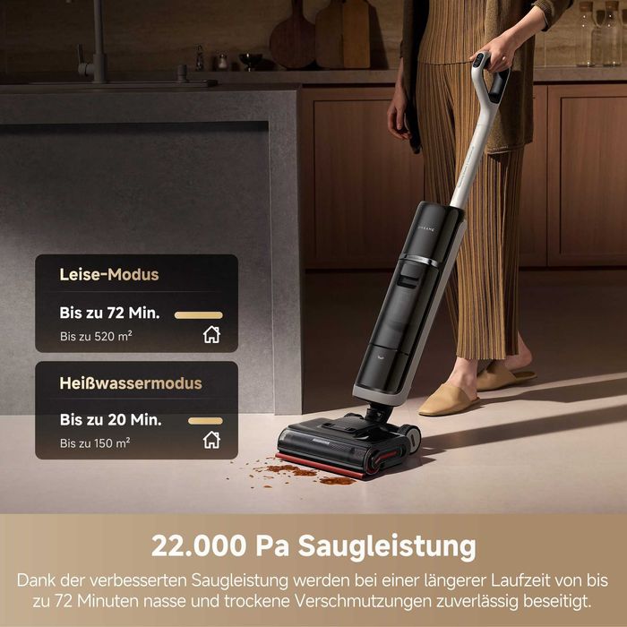 DREAME H15 Pro Heat прахосмукачка за мокро/сухо почистване 400 W