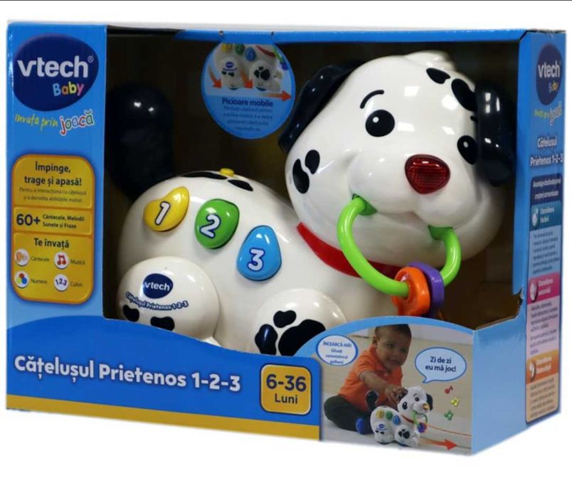Cățeluș interactiv V-tech, pentru copii 6 luni+