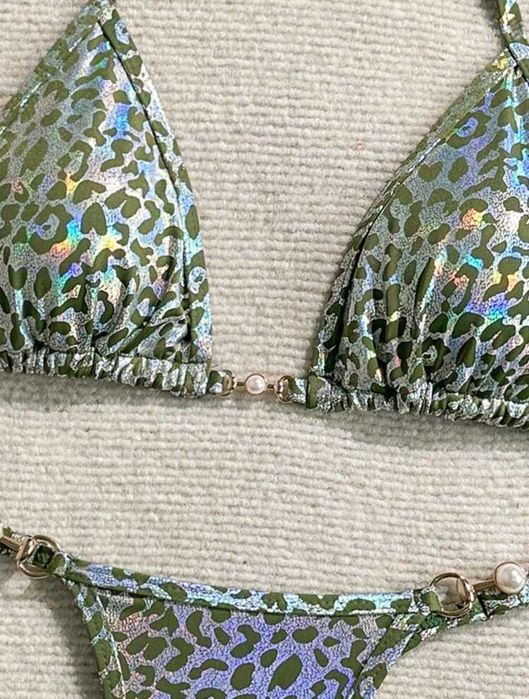 Бикини с леопардов принт