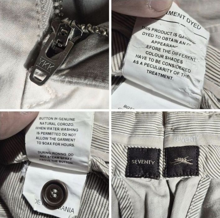 Pantaloni chino de lux Seventy, Nasturi Corozo, Bărbați - 50