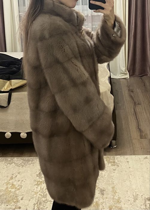 Светлая Норковая шуба