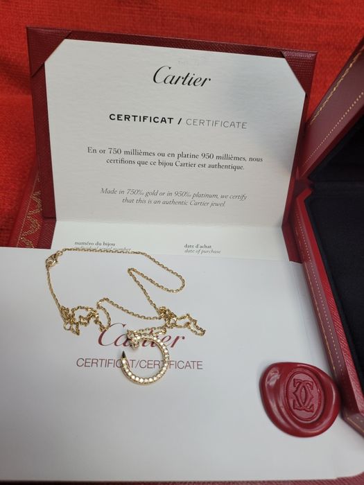Колие -Розово- CARTIER Juste un clou 36 брилянта