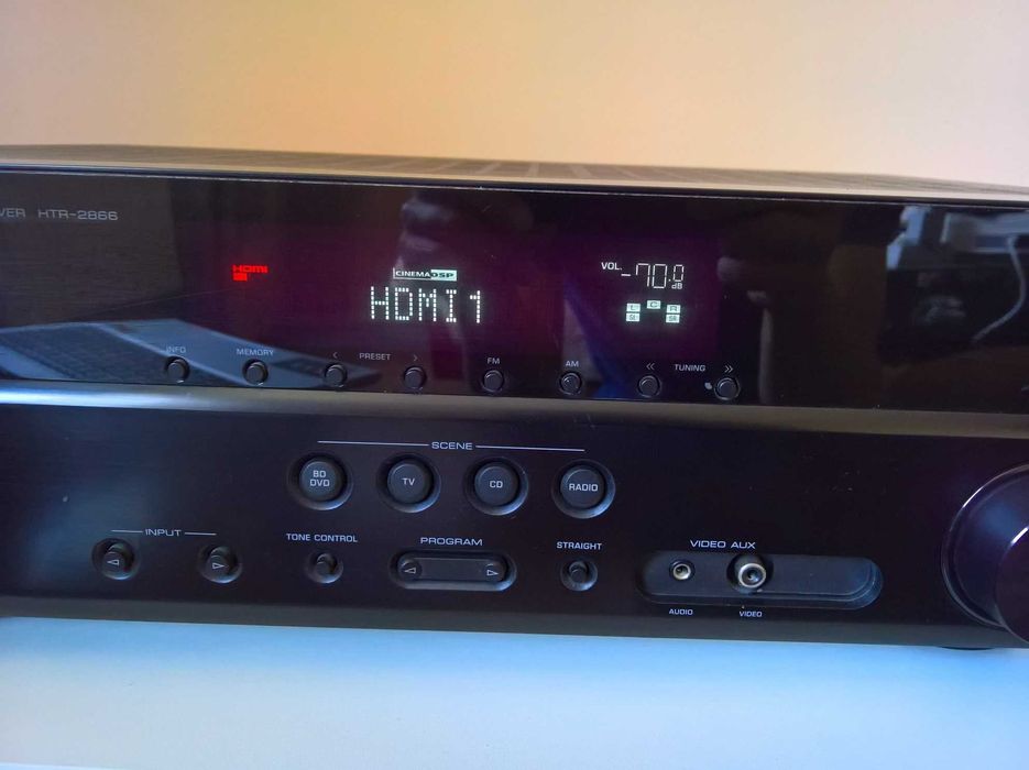 5.1 Receiver YAMAHA HTR-2866, HDMI ARC, 4K Pass-Through