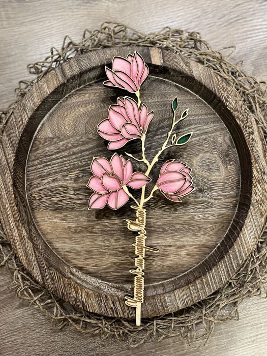 Персонализирани, ръчно рисувани, дървени цветя за различни поводи