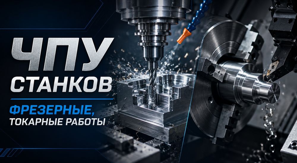 ЧПУ Токар , ЧПУ Фрезеровка  ишларини киламиз.