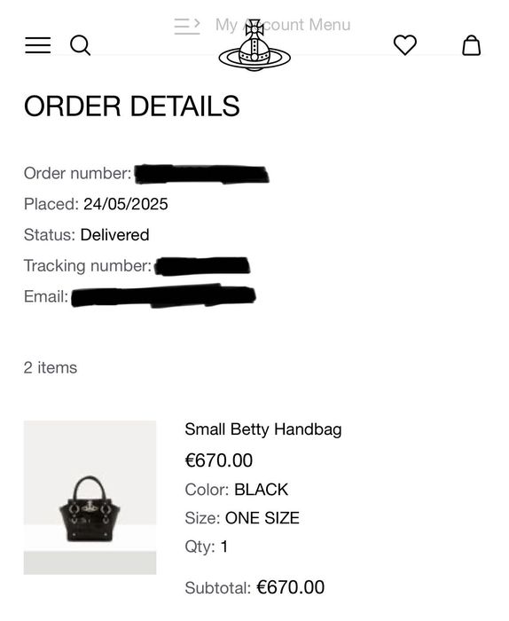 Vivienne Westwood Small Betty Handbag